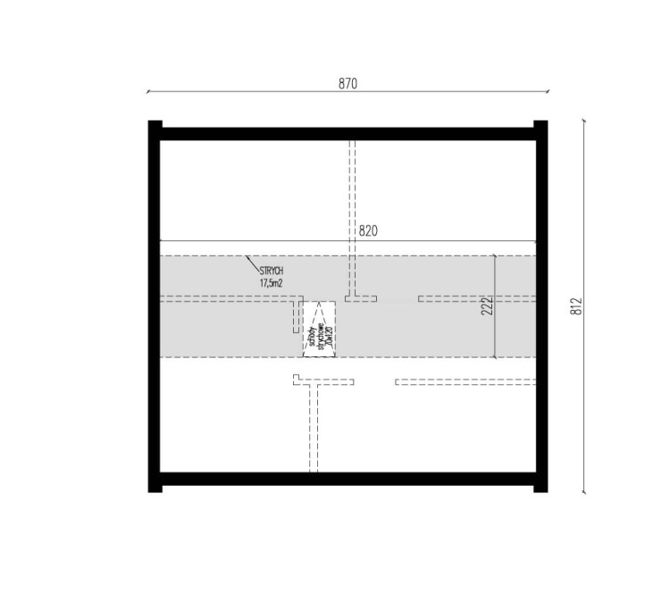 LAGOMHUS MODEL Model DiD 203  Rzut Strych