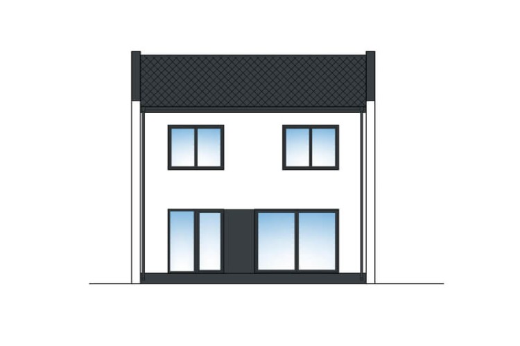 LAGOMHUS MODEL Model DiD 203 Elewacja 3