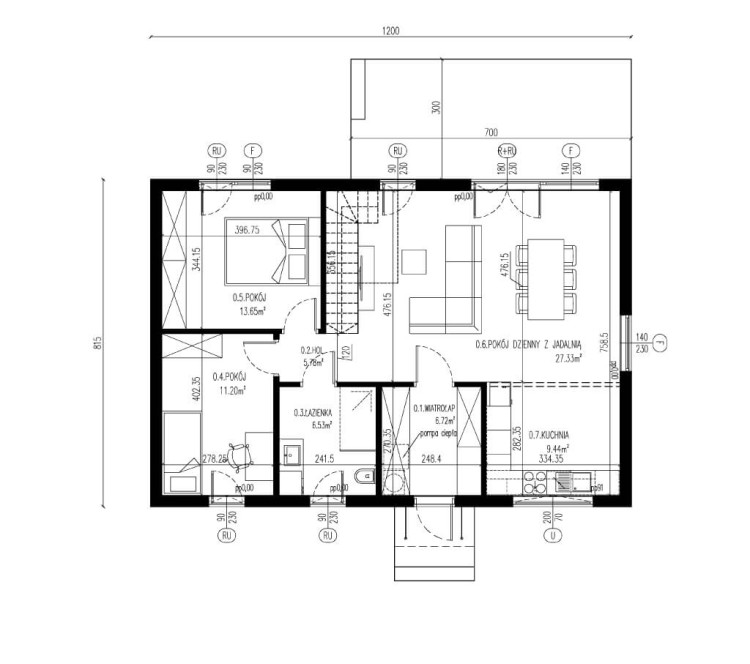 LAGOMHUS MODEL Model X  Rzut Parter