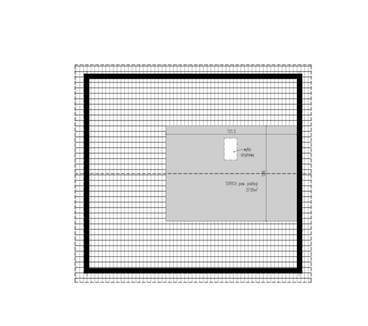 LAGOMHUS MODEL Model L Rzut Strychu